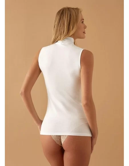 Lupetto Donna Smanicato Cotone Jadea art. 4058