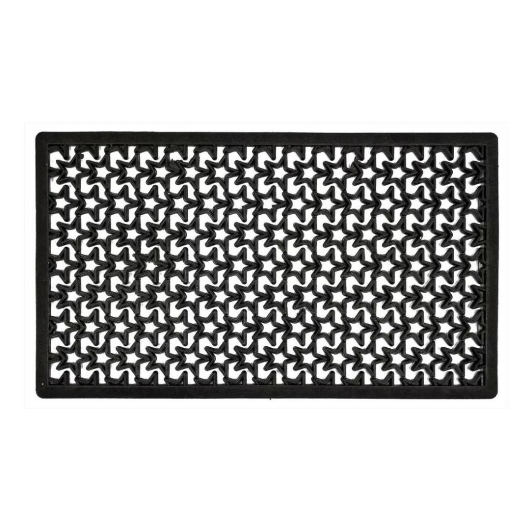 Zerbino Esterno Gomma Dura Nero Trama Stella