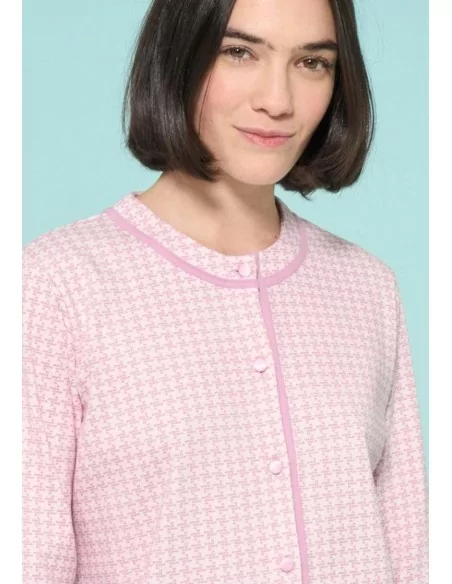 Pigiama Donna Caldo Cotone Ragno art. DO02N1 Serafino Girocollo