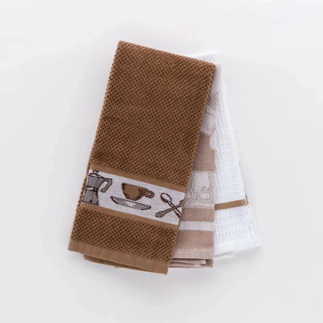 Canovacci Cucina Linea Oro art. Coffee Cotone Tris