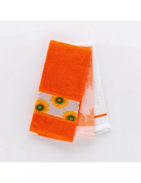 Canovacci Cucina Linea Oro art. Girasole Cotone Tris