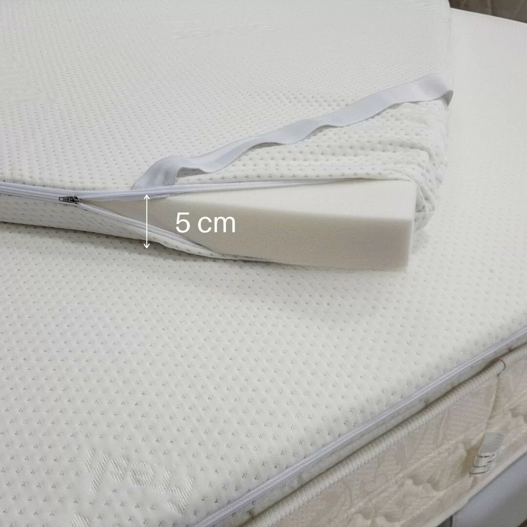 Topper Materasso Matrimoniale 160x190cm Memory Altezza 5cm 2