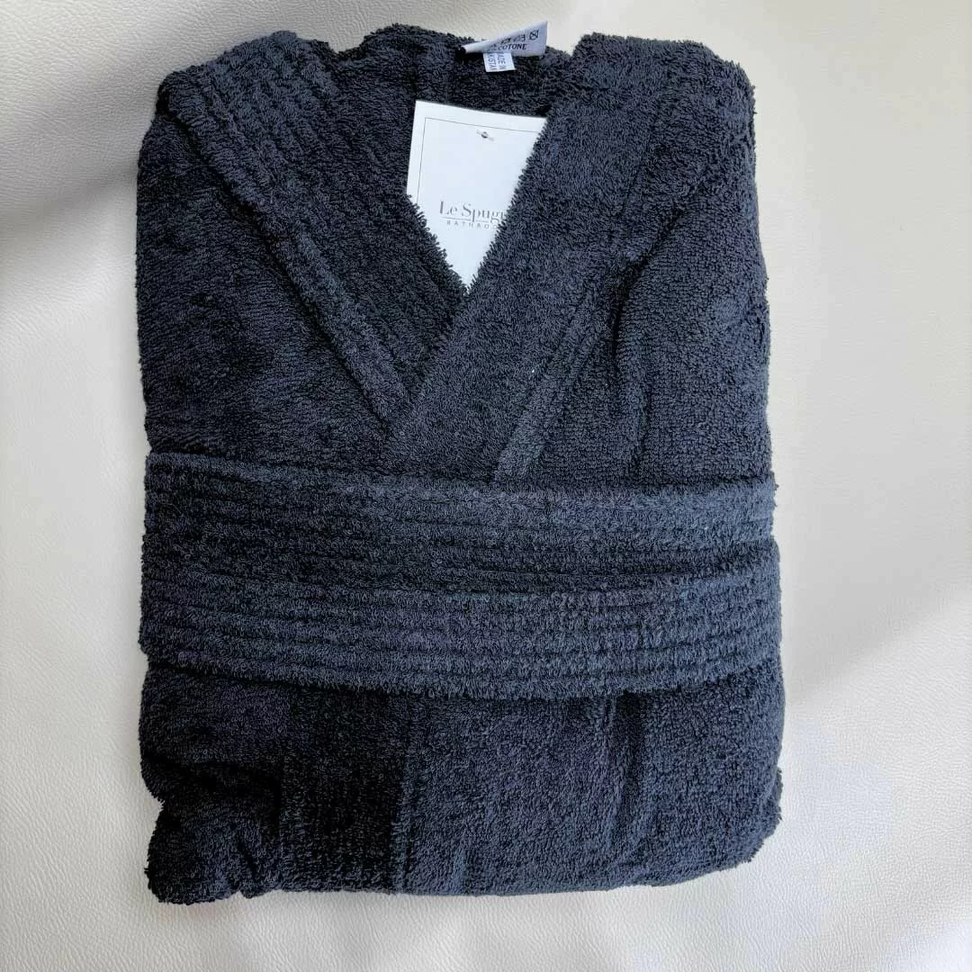 Accappatoio Personalizzato Nero LineaBlu art....