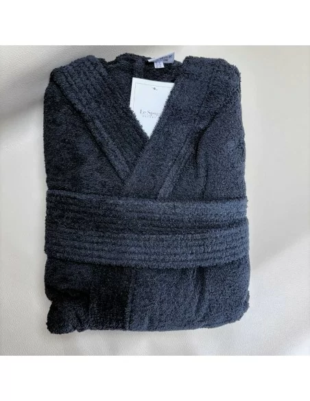 Accappatoio Personalizzato Nero LineaBlu art. Marte