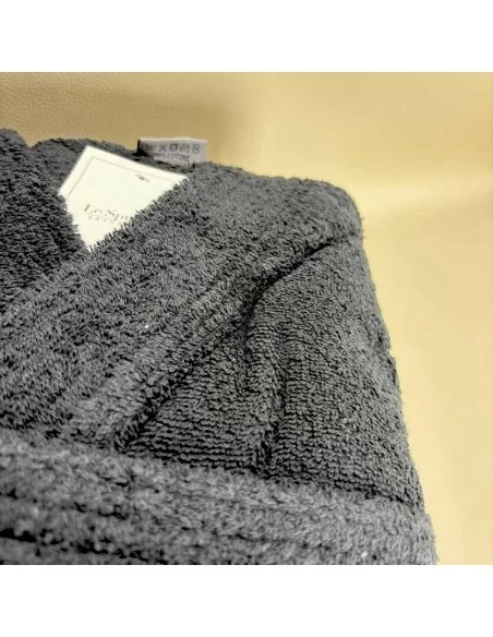 Accappatoio Personalizzato Nero LineaBlu art. Marte