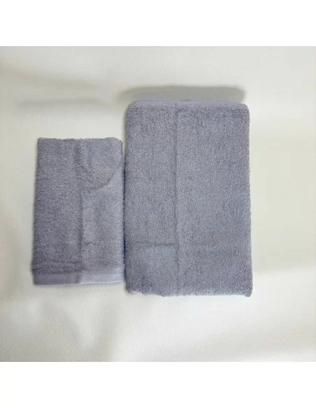 Coppia Asciugamani Personalizzati LineaBlu art. Marte Spugna 420gr/mq