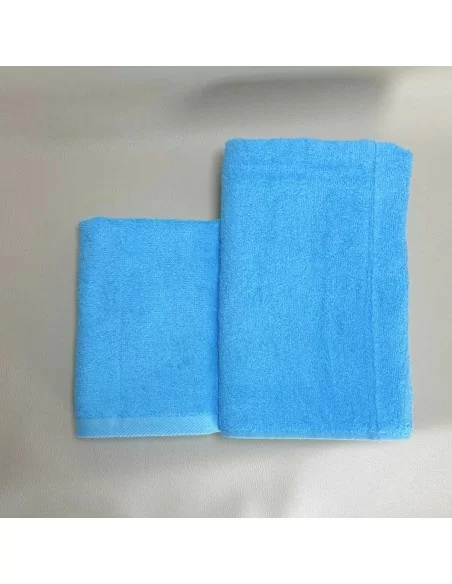 Coppia Asciugamani Personalizzati LineaBlu art. Marte Spugna 420gr/mq