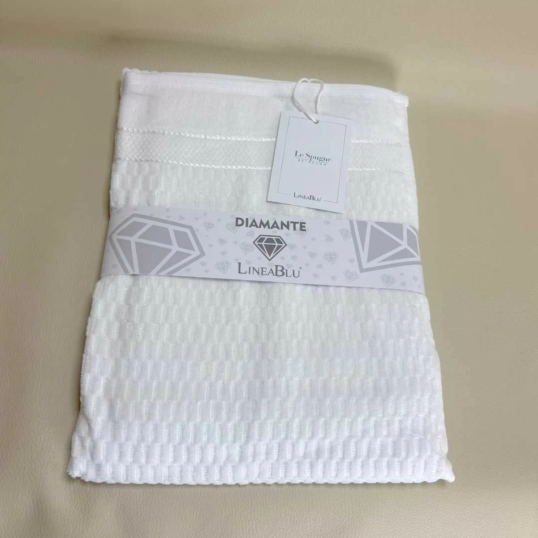 Coppia Asciugamani LineaBlu art. Diamante spugna 420gr/mq 2