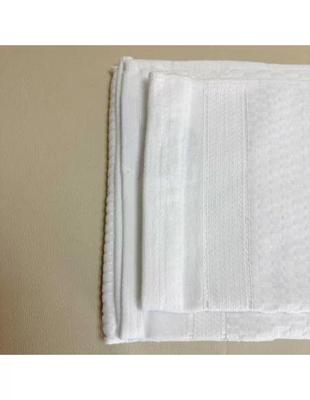 Coppia Asciugamani LineaBlu art. Diamante spugna 420gr/mq