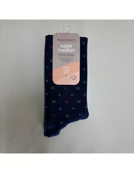 Calzini Lunghi da uomo Ragno art. U863CS caldo cotone geometrico