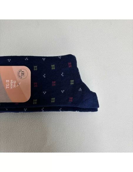 Calzino corto da uomo Ragno art. U863CC caldo cotone geometrico