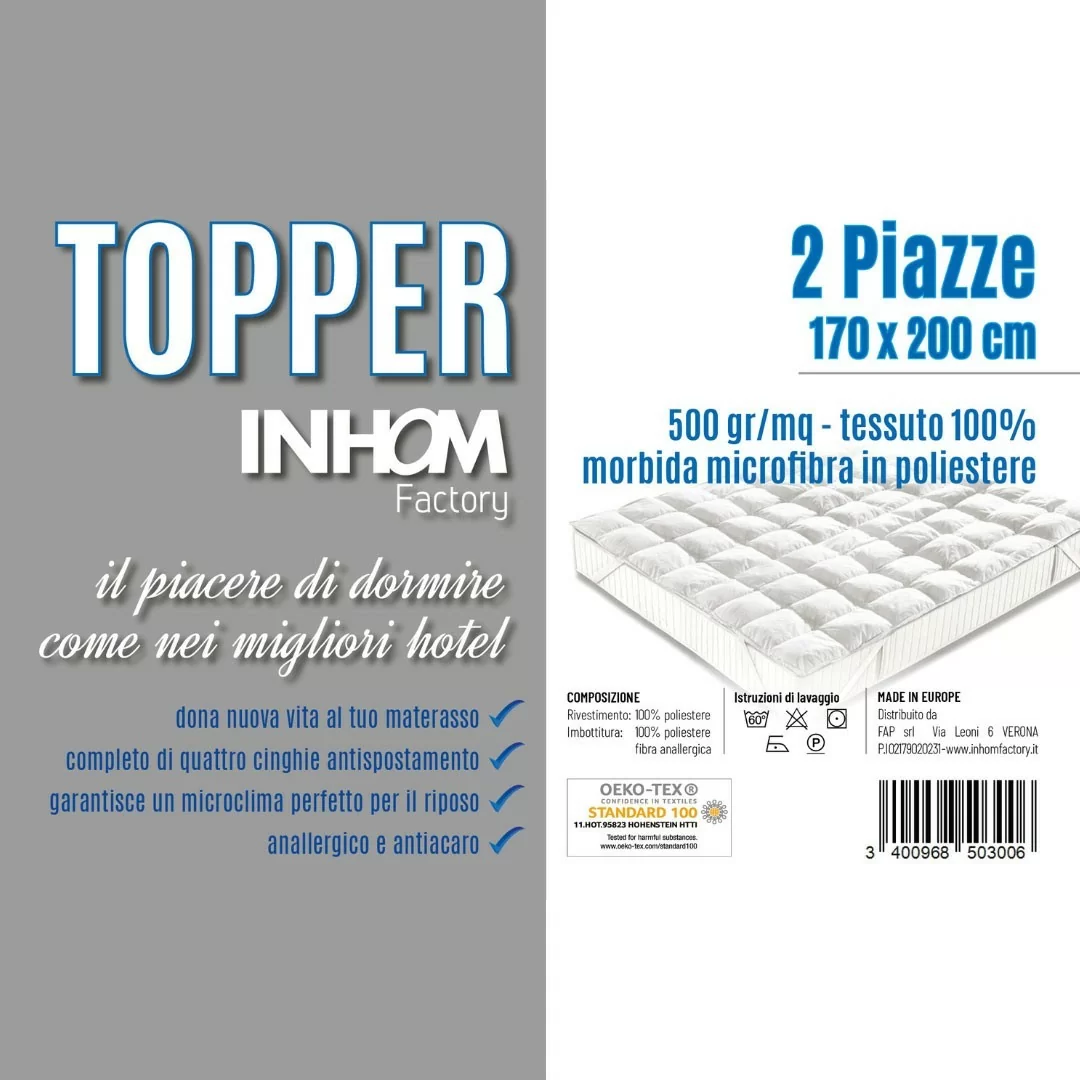Topper Materasso Correttore FactoryHome art....