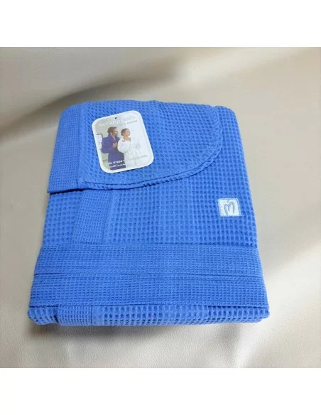 Accappatoio Personalizzato Azzurro Nido d'ape Marta Marzotto Cotone