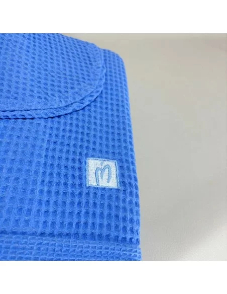 Accappatoio Personalizzato Azzurro Nido d'ape Marta Marzotto Cotone