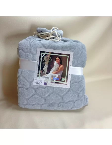 Coperta Invernale Biancaluna art. Elsa Coral con Sherpa